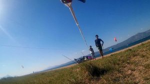 Kitesurf Session @ Oropos, Athens Greece - Unhooked Backroll , Frontroll Kiteloop and so on...