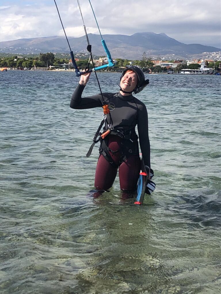 kitesurf lessons - ride with kitemonkey in Athens Greece
