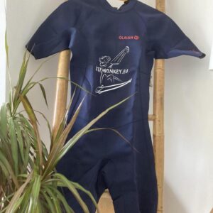 kitesurf kitemonkey 1.5mm shortie wetsuit dark blue front