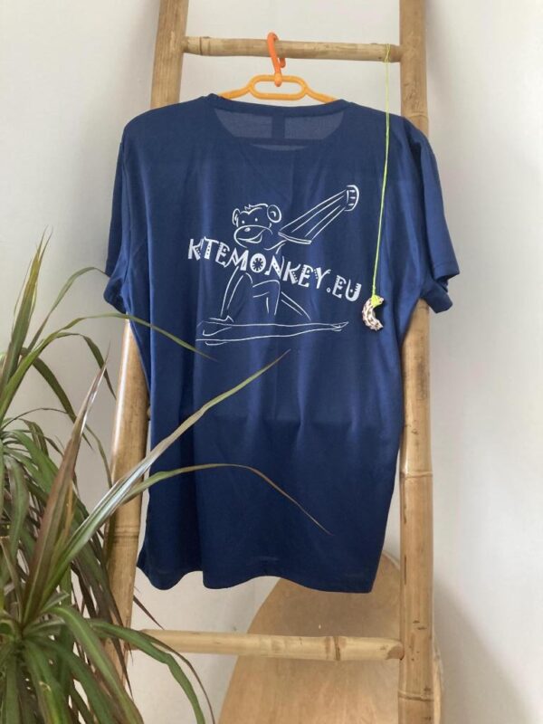 kitesurf kitemonkey quick dry lycra rashvest blue tshirt shortsleeve