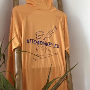 kitesurf kitemonkey uv protection lycra rashvest orange longsleeve