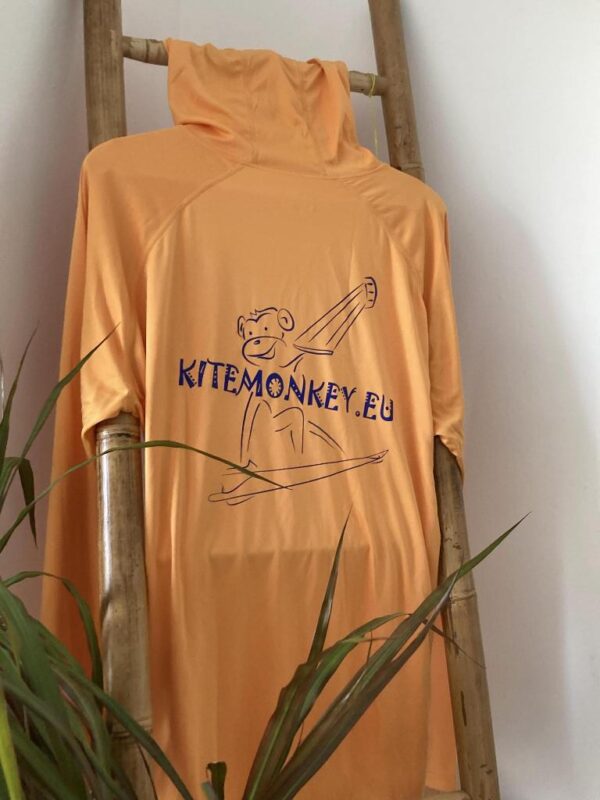 kitesurf kitemonkey uv protection lycra rashvest orange longsleeve