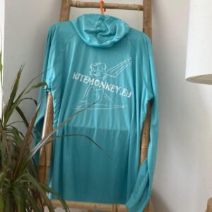 kitesurf kitemonkey uv protection lycra rashvest turquoise longsleeve