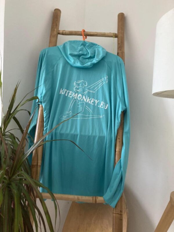 kitesurf kitemonkey uv protection lycra rashvest turquoise longsleeve